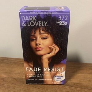 ❗️SALE ❗️ Dark & Lovely Permanent Hair Dye Color 372 Natural Black NEW